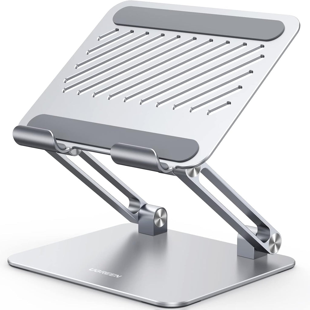 UGREEN - Soporte para tableta para escritorio con doble varilla de aluminio, soporte ajustable de múltiples ángulos, accesorios para el hogar y la oficina, compatible con iPad Pro 13 12 11 10.5 Air