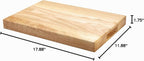 Winco WCB-1218 Tabla de cortar de madera, 12 pulgadas x 18 pulgadas x 1.75 pulgadas, marrón, 12 x 18 pulgadas