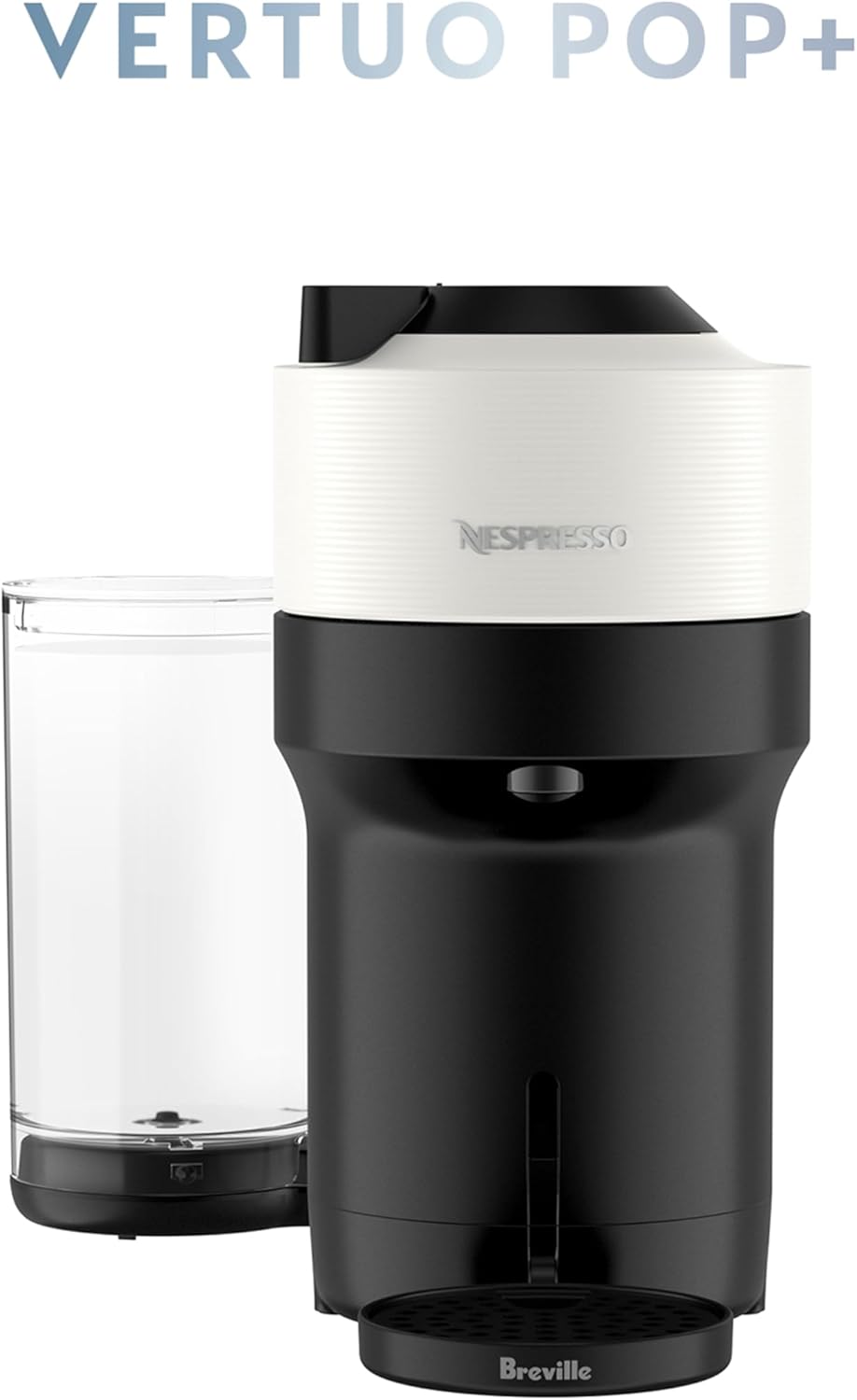 Nespresso Vertuo Pop+ Cafetera y máquina de espresso de Breville, Blanco Coco