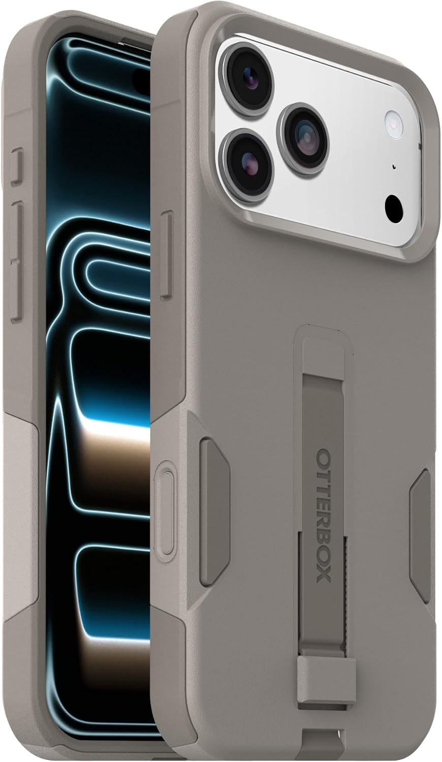 OtterBox Funda con agarre para iPhone 18/17 Pro Max Commuter Series - Gris