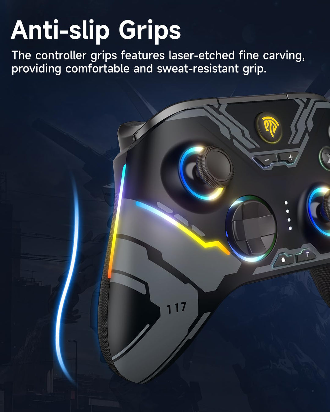 EasySMX X15 PC Controller - Enhanced Wireless Bluetooth Controller...