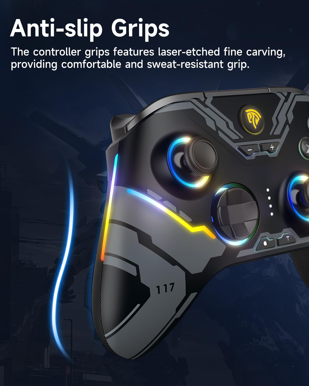 EasySMX X15 PC Controller - Enhanced Wireless Bluetooth Controller...