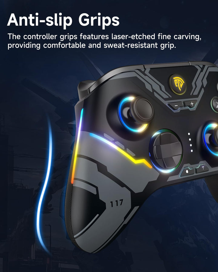 EasySMX X15 PC Controller - Enhanced Wireless Bluetooth Controller...