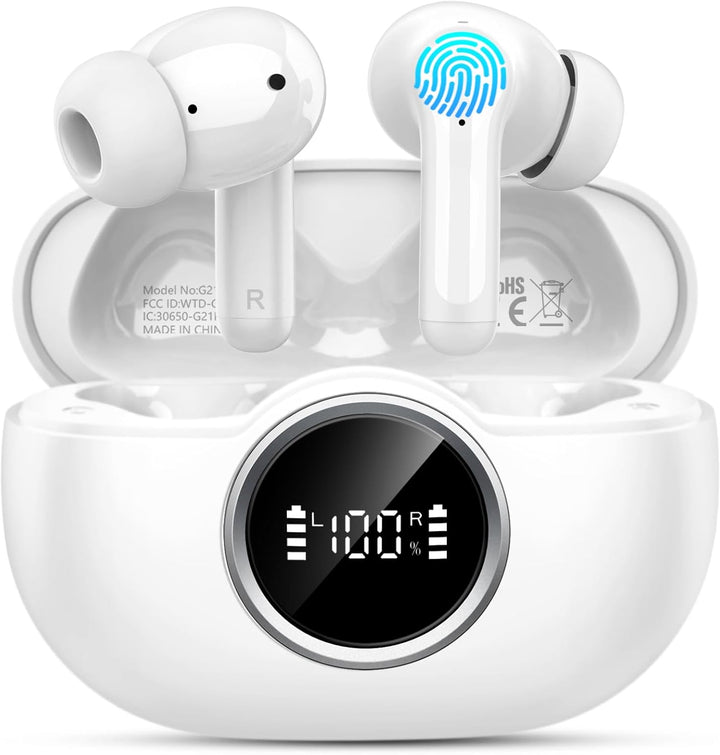 Auriculares inalámbricos, auriculares estéreo 3D 2026 Bluetooth 5.4...