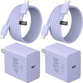 Cargador USB C tipo C cargador de carga rápida 10FT 45W Samsung