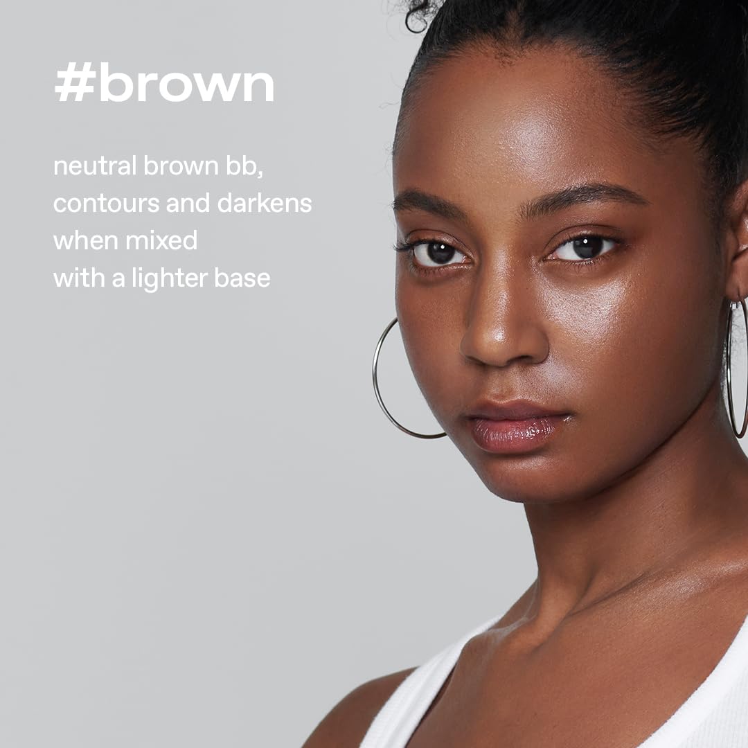 glow bálsamo de manchas transpirable #marrón, crema BB de cobertura...