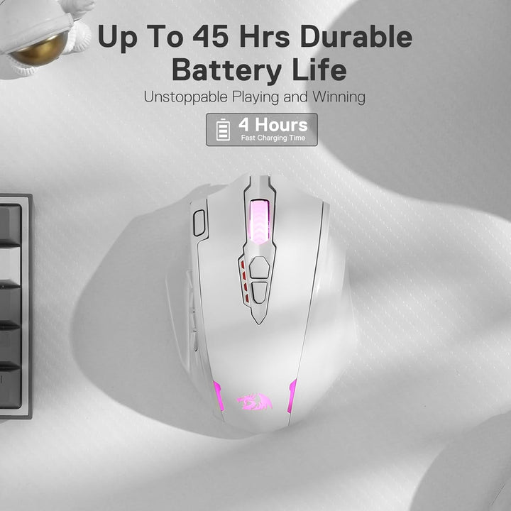 Redragon M913 Impact Elite ratón inalámbrico para juegos, ratón RGB...
