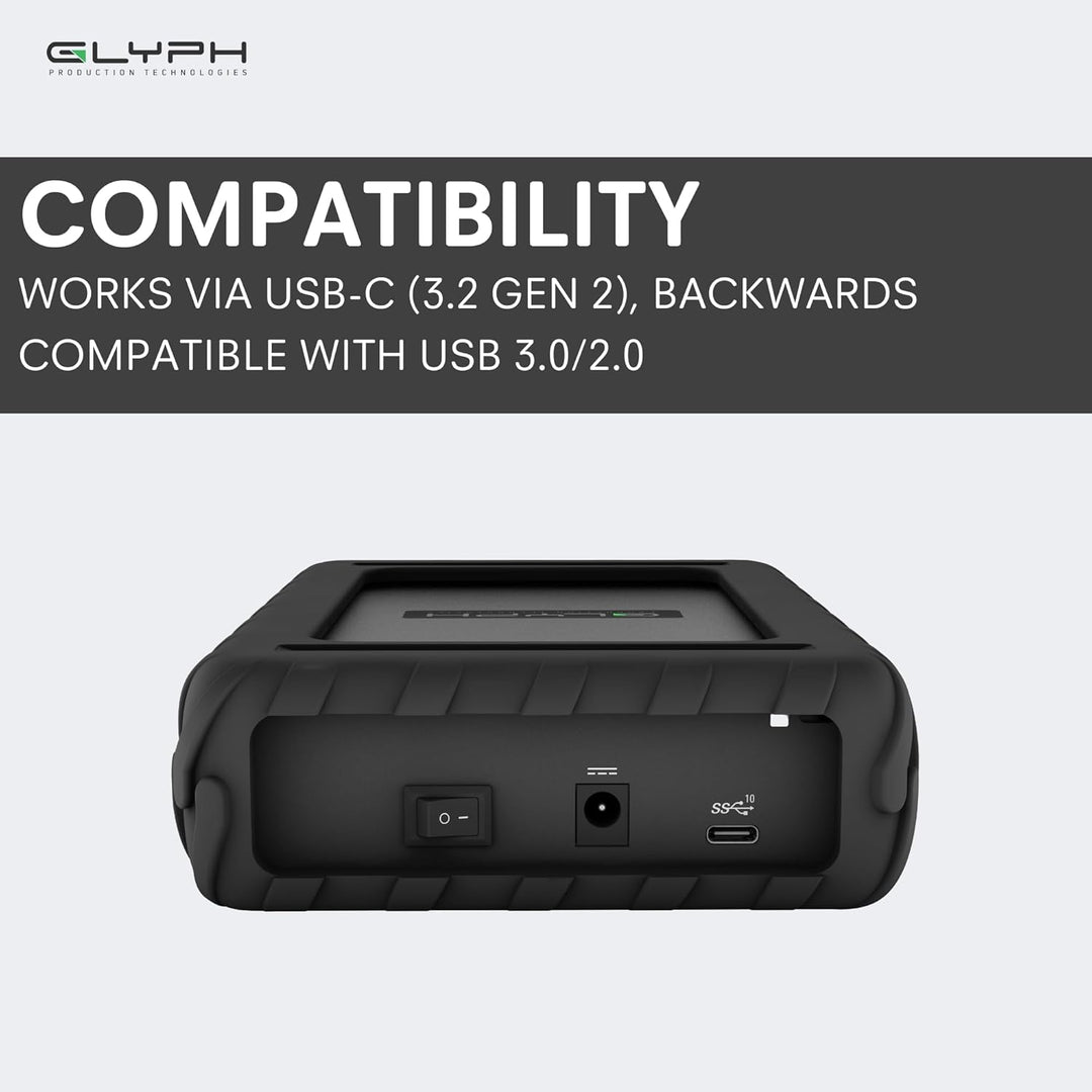 Disco Duro Externo Glyph BlackBox Pro 7200 RPM, USB-C (3.1, Gen2) (...