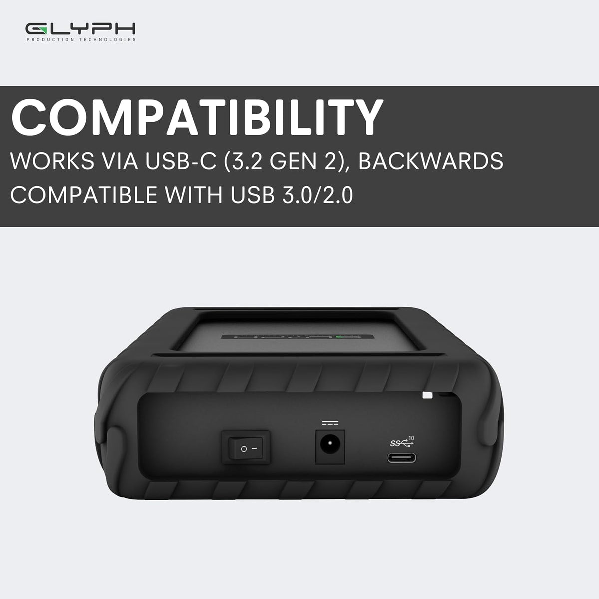 Disco Duro Externo Glyph BlackBox Pro 7200 RPM, USB-C (3.1, Gen2) (...
