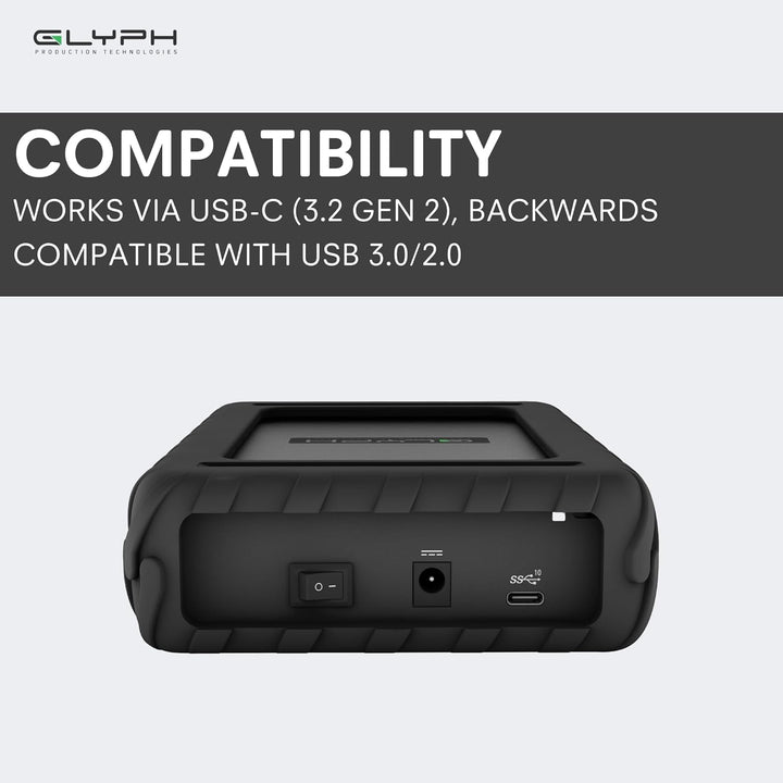 Disco Duro Externo Glyph BlackBox Pro 7200 RPM, USB-C (3.1, Gen2) (...