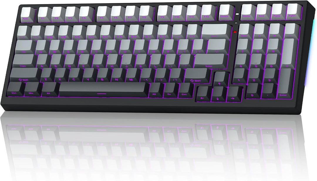 Keyporia X98 Wireless Mechanical Keyboard, RGB Backlit Custom Gamin...