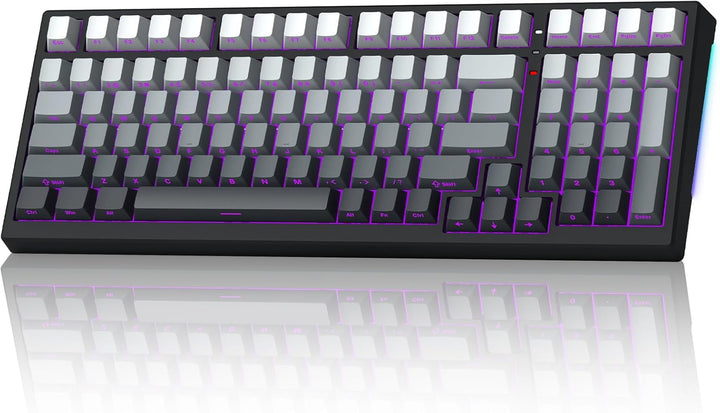 Keyporia X98 Wireless Mechanical Keyboard, RGB Backlit Custom Gamin...