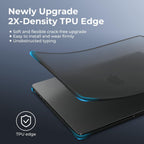 BlueSwan Funda antigrietas para MacBook Pro, Negro (Frosted Black), Pro 13-inch (2022-2016)