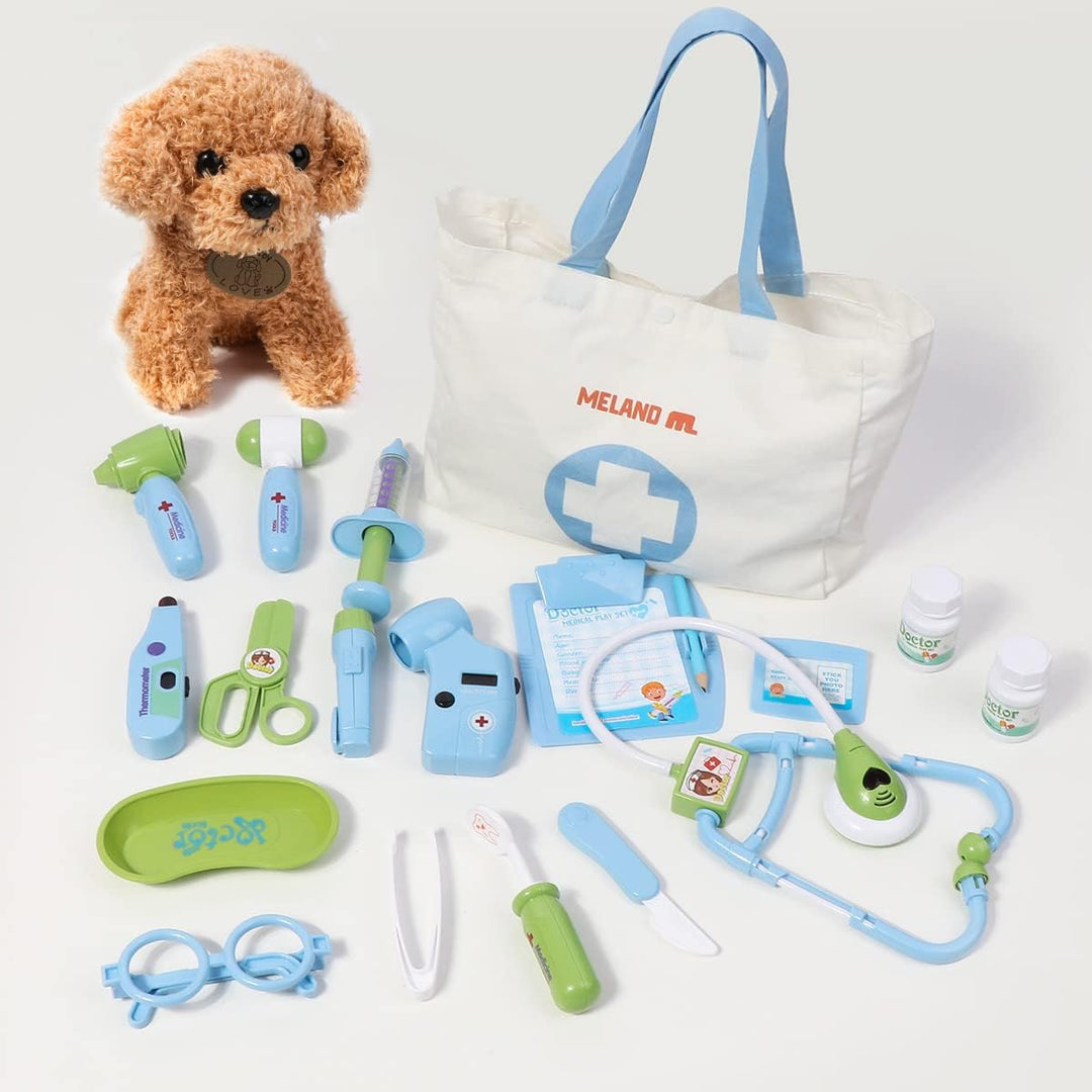 Meland Kit de médico de juguete para niños, juego de simulación con...