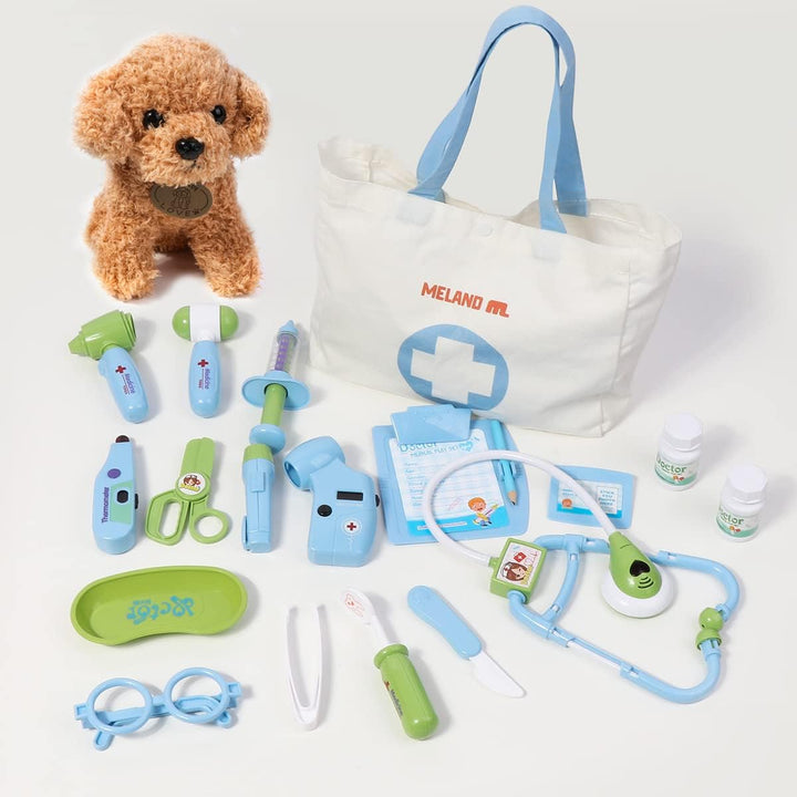 Meland Kit de médico de juguete para niños, juego de simulación con...