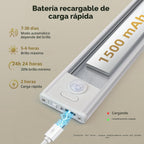 Paquete de 4 luces para debajo del gabinete, luz recargable con sensor de movimiento para interiores, luces magnéticas inalámbricas regulables, 32 luces LED debajo de la encimera para cocina, armario, escaleras, luz blanca