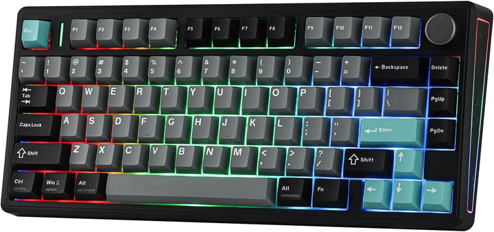 EPOMAKER TH80 V2 Teclado mecánico inalámbrico 75% con perilla de me...