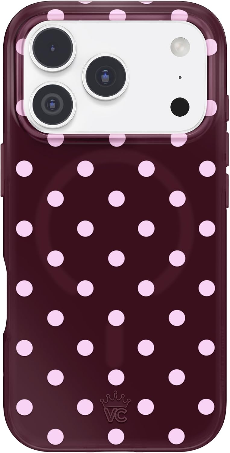 VELVET CAVIAR Funda para iPhone 18 Pro | Cherry Cola Polka Dot