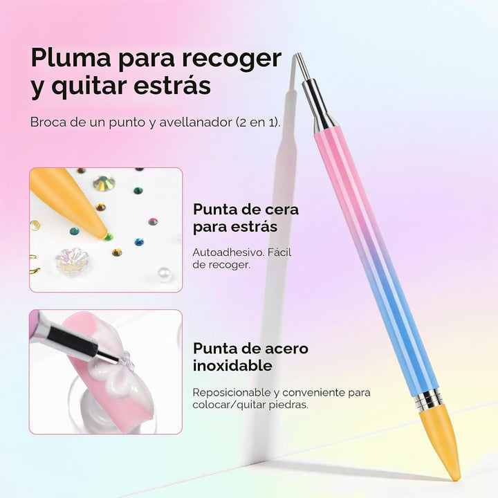 Coscelia Kit de uñas acrílicas para principiantes con todo, 24 colo...