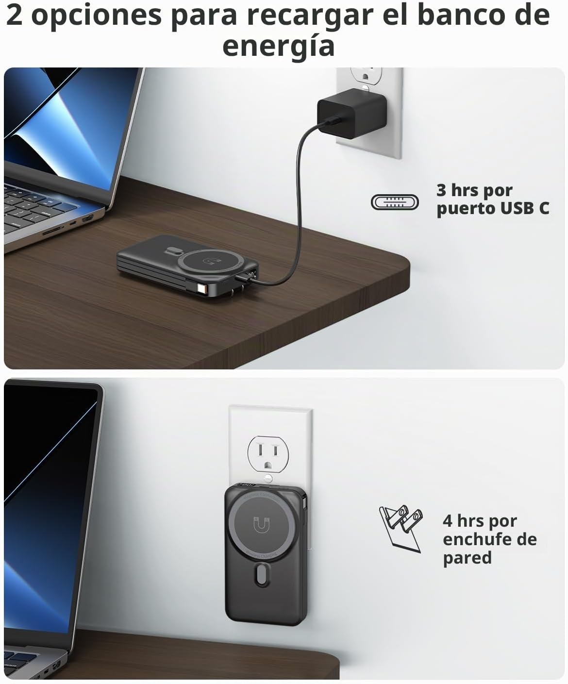 Cargador portátil Magsafe 10000mAh inalámbrico banco de energía mag...