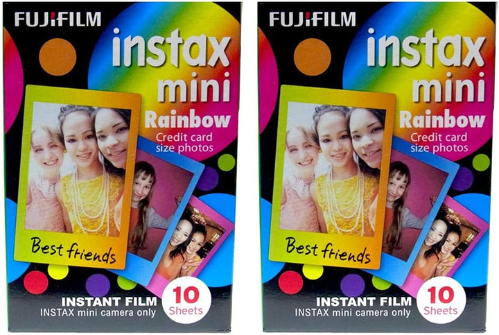Fujifilm Película instantánea Instax Mini, 10 hojas, juego de 2 val...