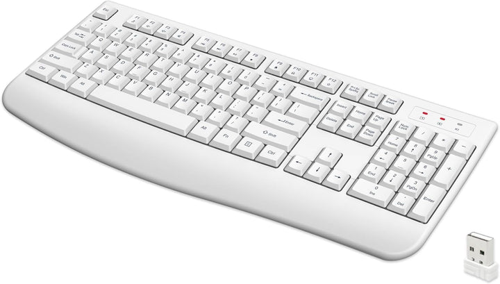 QUASIO Teclado Inalámbrico, Teclado de Computadora Inalámbrico 2.4G...
