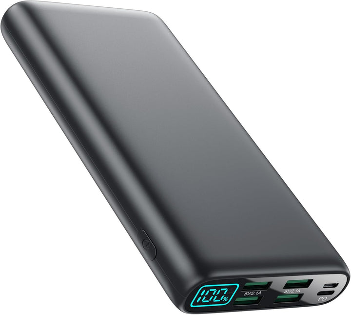 Cargador portátil de 38800 mAh con 5 salidas y 2 entradas, PD USB C...