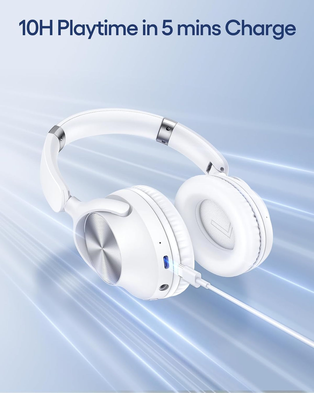 TAGRY Auriculares híbridos con cancelación activa de ruido, 100 hor...