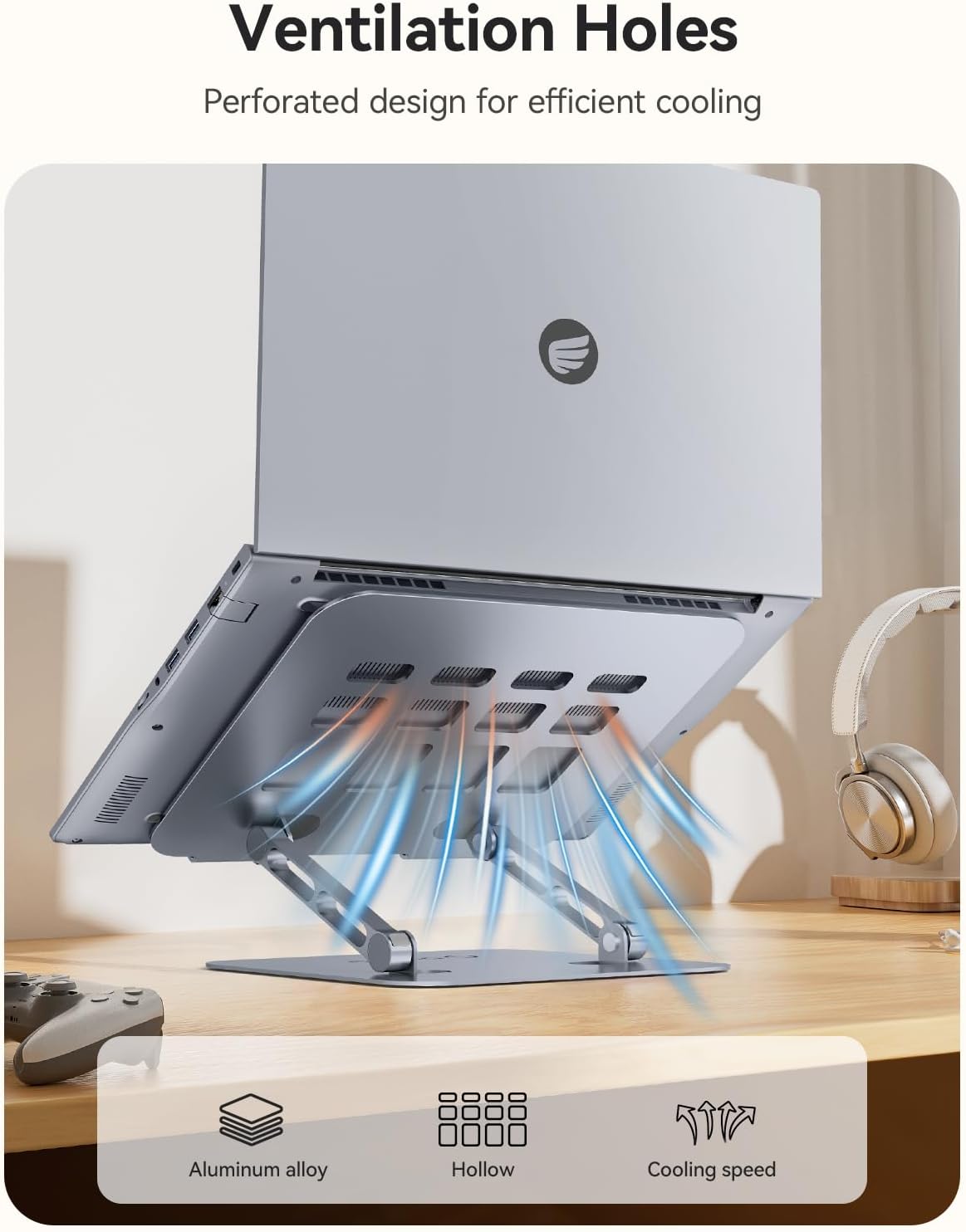 ORICO ST11 - Soporte ergonómico para computadora portátil, elevador...