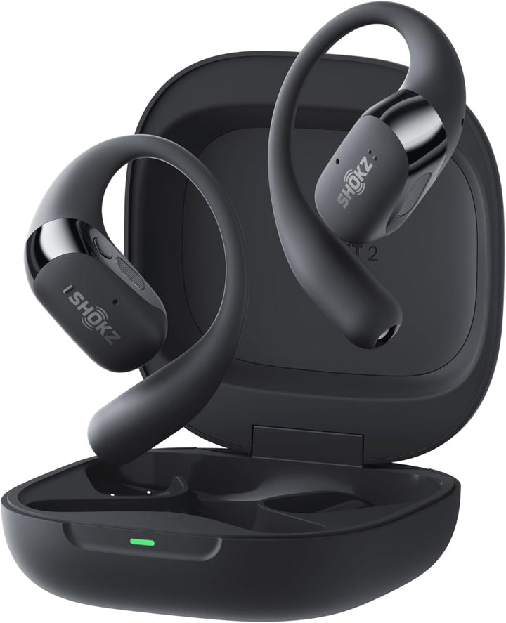 SHOKZ Nuevos auriculares OpenFit 2+ de oreja abierta, habilitados p...