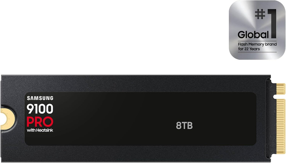 Samsung SSD 9100 PRO con disipador de calor de 8 TB, PCIe 5.0x4 M.2...