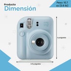 Paquete navideño FUJIFILM Instax Mini 12 2025 - Azul Pastel