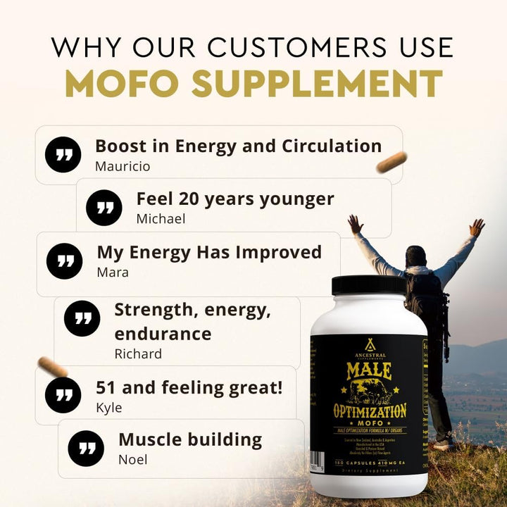 Ancestral Supplements Mofo, Suplementos para Hombres, Apoyo para Ni...