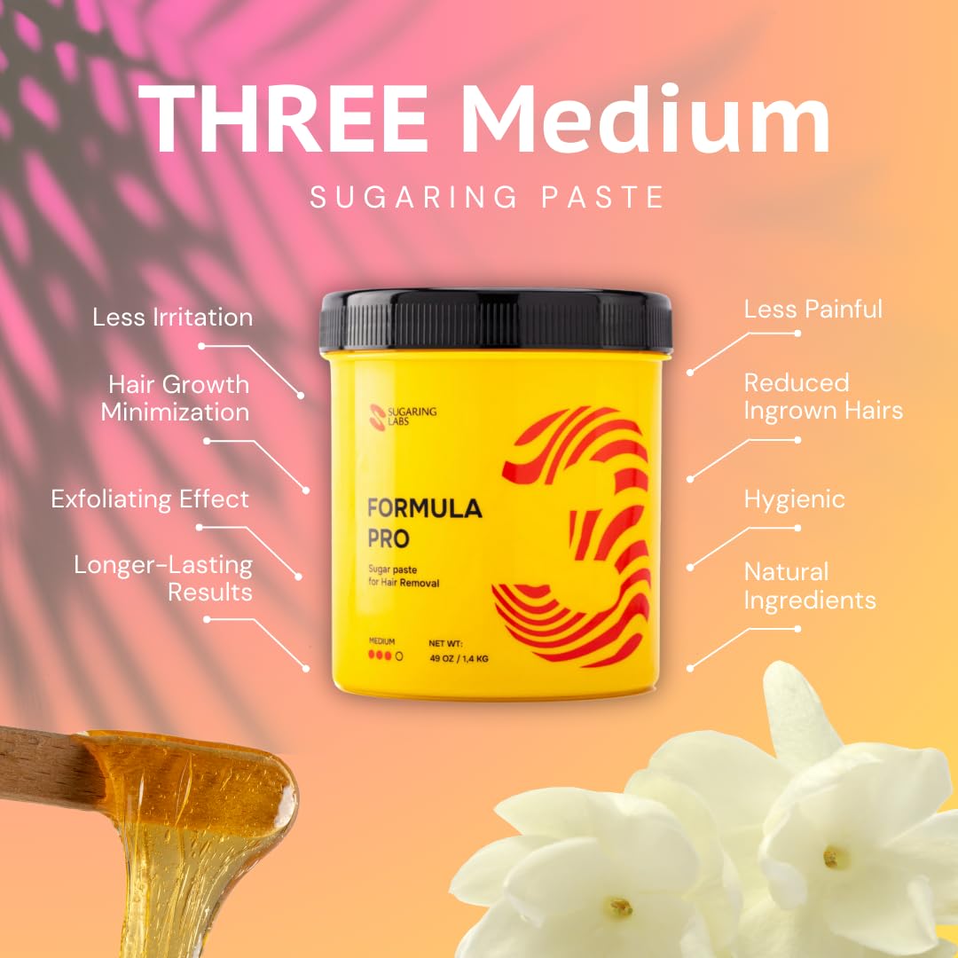 Pasta de azúcar FORMULA PRO para depilación mediana para todo tipo...