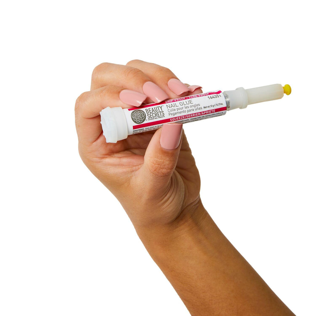 Beauty Secrets Pegamento para uñas, a prueba de goteo y obstruccion...