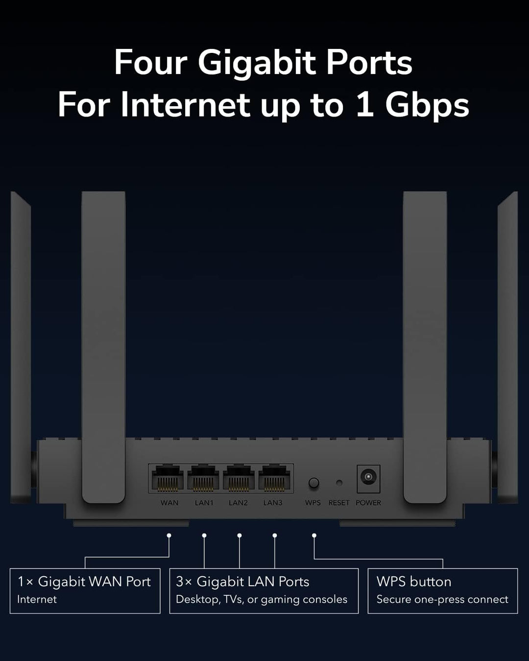 Cudy Router AX3000 WiFi 6 \u2013 802.11ax Router inalámbrico de dob...