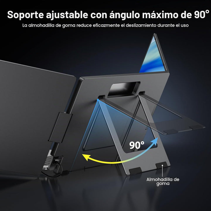 KYY Extensor de pantalla triple para laptop, monitor de viaje de 10...
