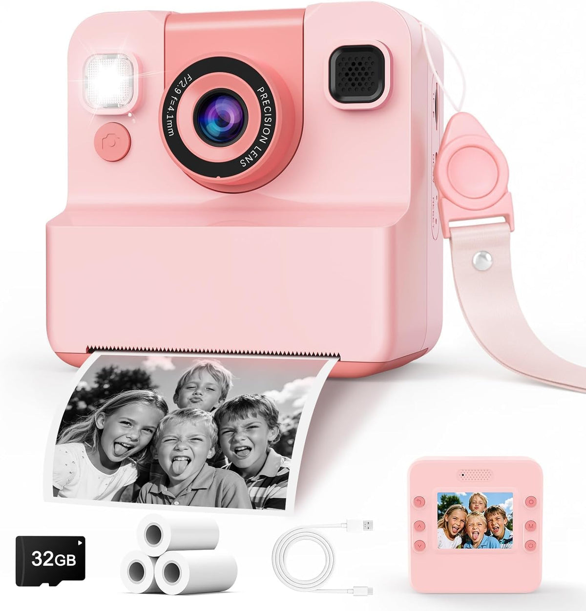 Cámara para Niños con Impresión Instantánea Juguetes para Niñas Ado...