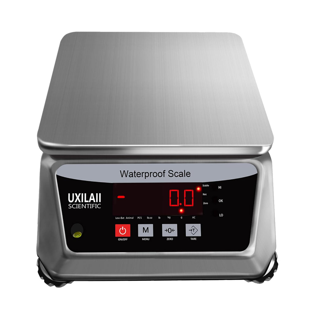 UXILAII Escala impermeable profesional de acero inoxidable 110V 66.1 lbs