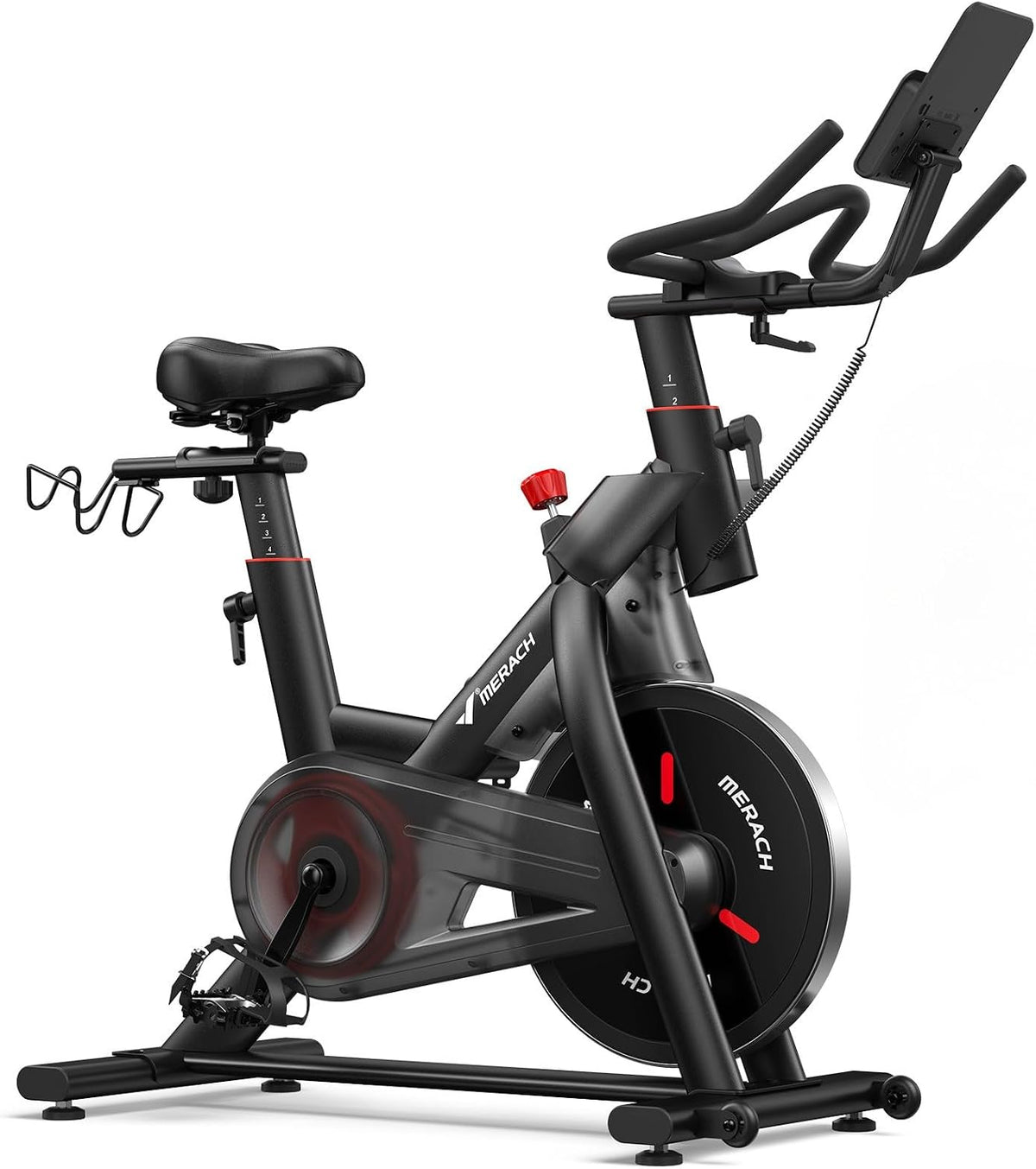 Merach Bicicleta de ejercicio magnética para gimnasio en casa, bajo ruido