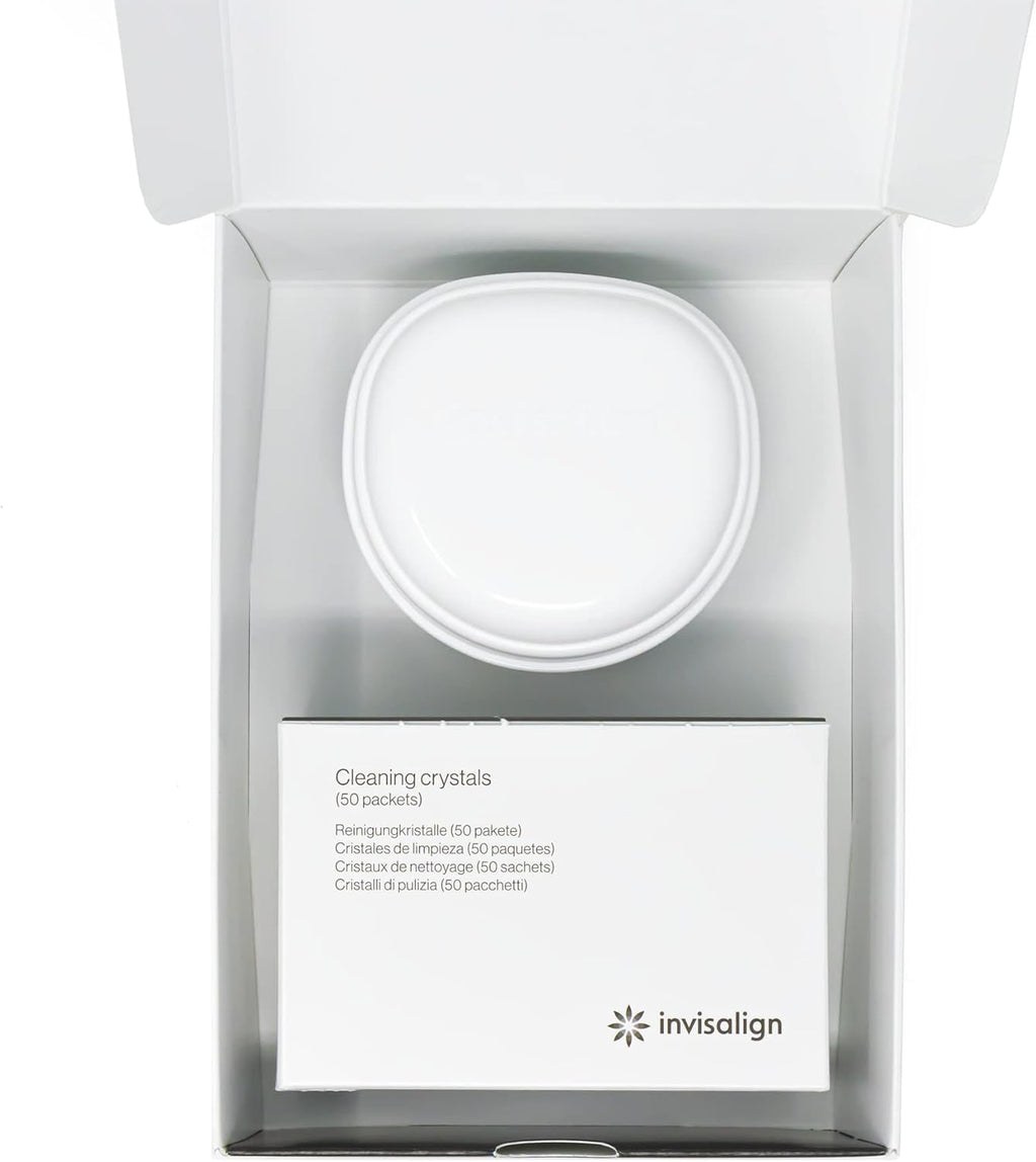 INVISALIGN Cristales de limpieza para alineadores transparentes y retenedores con bañera