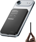 MOMAX Banco inalámbrico magnético del poder, 5000mAh delgado 0,3" cargador