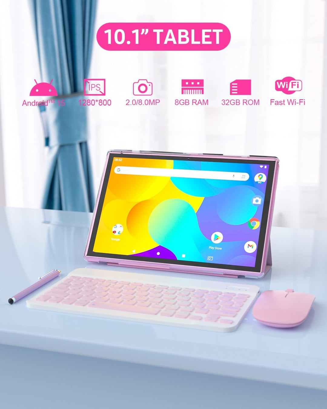 ATOZEE Tablet 2 en 1 Android 14 Tabletas con teclado de 10 pulgadas...