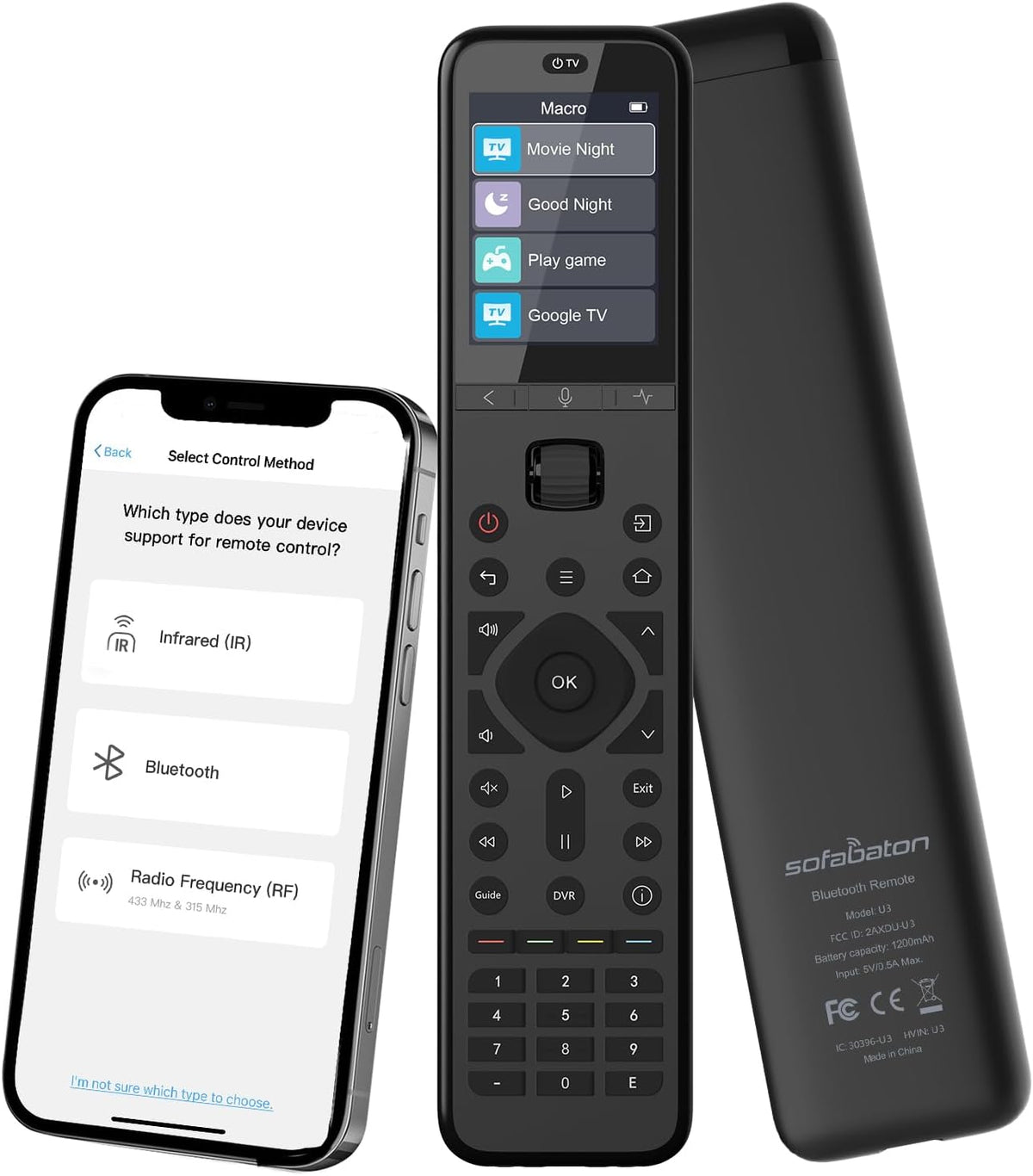 SofaBaton Control remoto universal U3 con aplicación y macro global