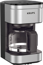 KRUPS Simply Brew Compact Cafetera de 5 Tazas: Diseño en Acero Inoxidable, Pause & Brew, Mantiene Caliente, Filtro Reutilizable, Jarra Antigoteo