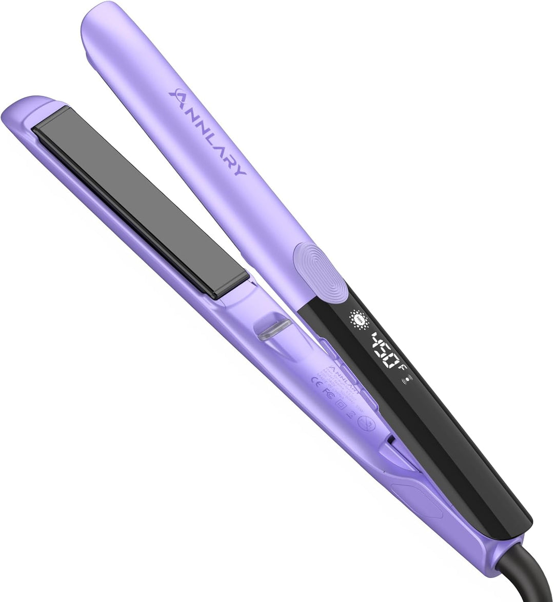 ANNLARY Plancha para el cabello, plancha plana de 1.75 pulgadas con...