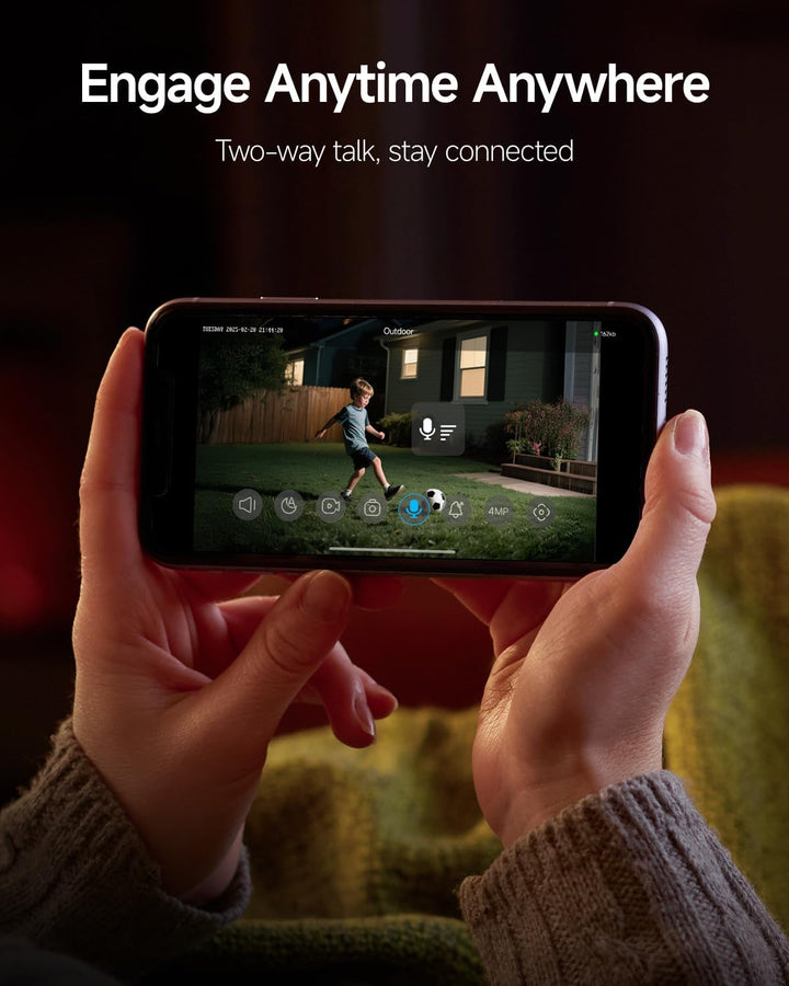 VIMTAG Cámara de seguridad para exteriores Pan\/Tilt, 2.5K 4MP WiFi...