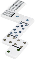 Spin Master Games Double 15 Dominoes Set en Storage Tin Classic Tile Game