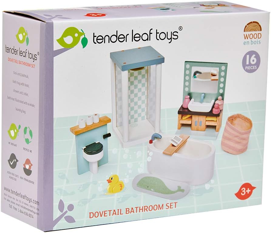Tender Leaf Toys - Accesorios para casa de muñecas Dovetail - Conju...