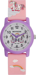 Relojes Miykon para niños y niñas - Regalo educativo de aprendizaje de la hora para niños de 3 a 15 años, bebés, preescolares y niños en edad escolar - Reloj analógico fácil de leer, correa de resina